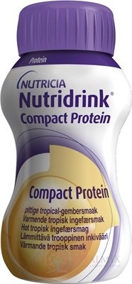NUTRIDRINK COMPACT PROTEIN s příchutí hřejivého zázvoru (inov.2022) 24x125 ml (3000 ml)